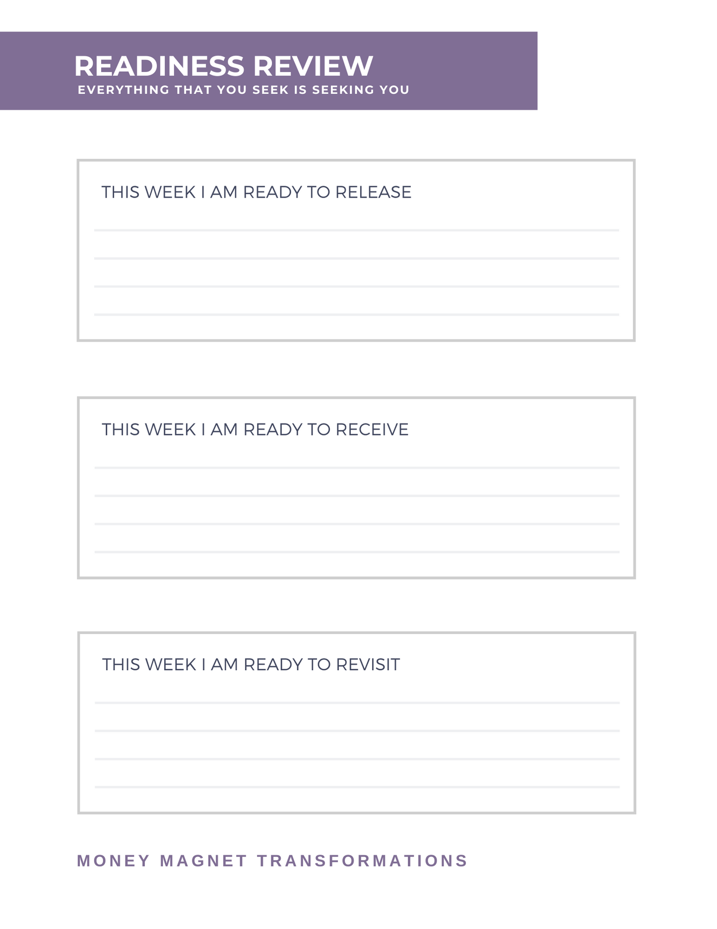 Money Magnet Manifestation Journal