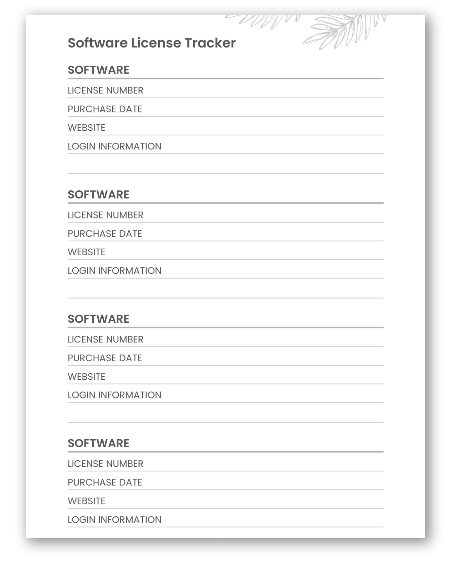Perfect Password Book (white)