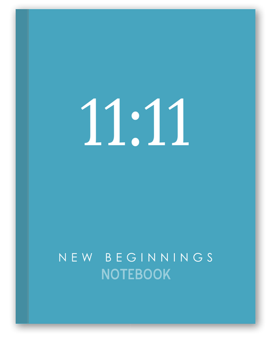 11:11 New Beginnings Notebook - Blue