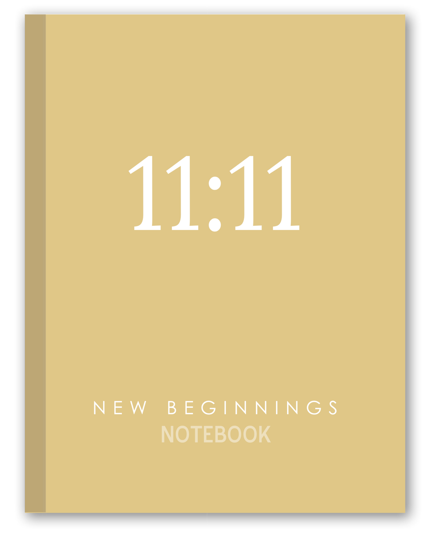 11:11 New Beginnings Notebook - Gold
