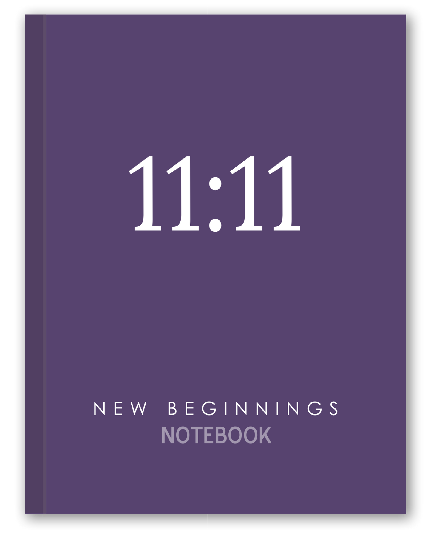 11:11 New Beginnings Notebook - Dark Purple