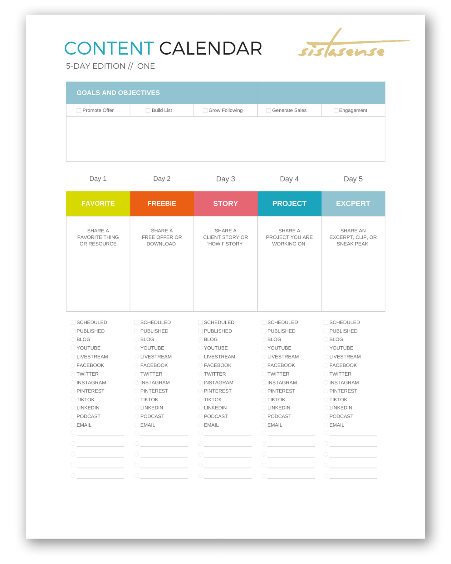 20-Minute Content Plan