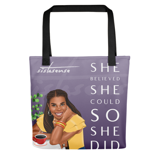 She Believed Tote bag